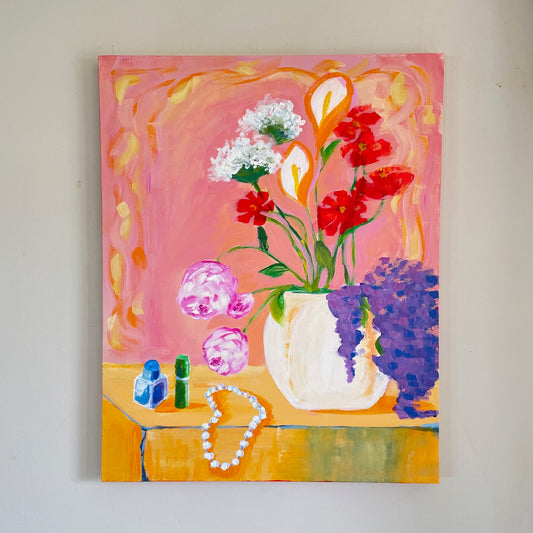"Vase and Accessories" Original Artwork by Emma Snell
